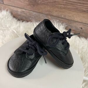 Nordstrom Baby Genuine Leather Oxford Shoes Black – Infant Size 1